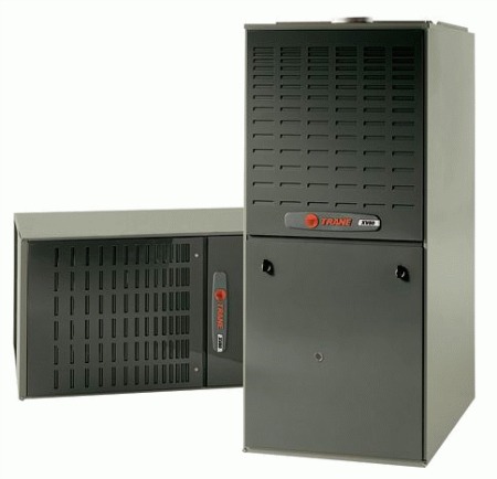 Gas furnace prices. Shown here is a Trane furnace.