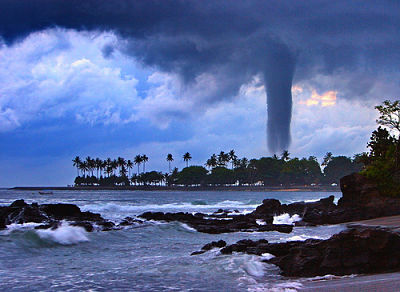 Beach tornado by Fadil Basymeleh