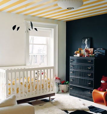 You can still go bold with gender-neutral nursery colors. Photo by ooh_food on Flickr.