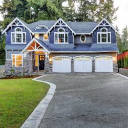 Concrete driveway